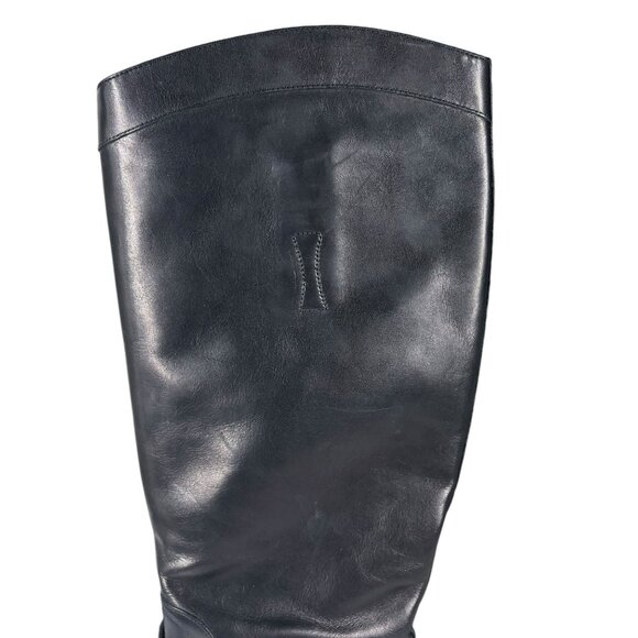Gucci Black Boulanger Equestrian Tall Lace Up Leather Boots - Picture 10 of 16